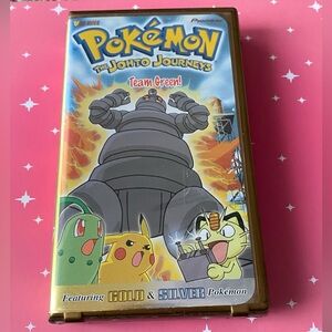 Pokemon Pikachu Johto Journeys Team Green (2001) VHS Vintage Anime 80s Y2K